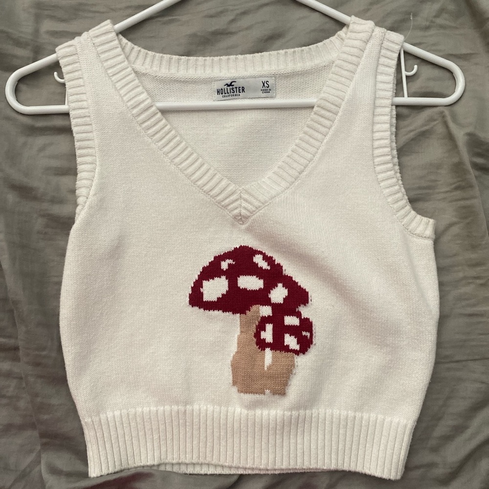 Hollister Mushroom Sweater Vest